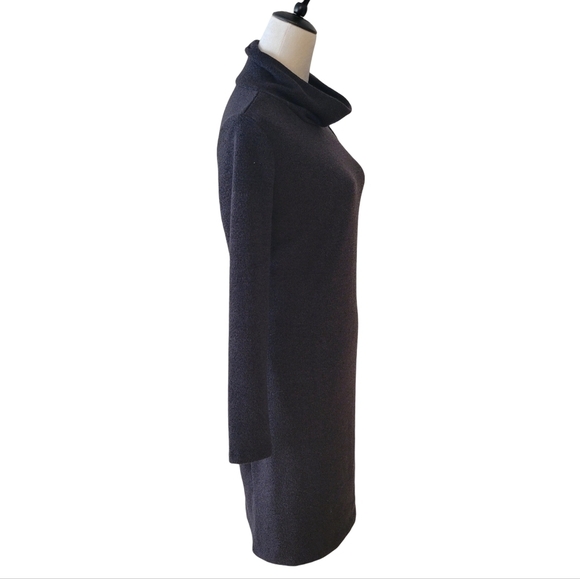 Banana Republic Black Cowl Neck Sweater Dress Size Small - Picture 3 of 5